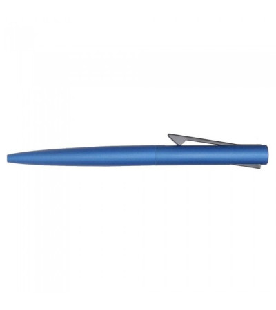 Ручка в интересном дизайне, выполнена на половину из металла и пластика, 391495, под печать или гравировку