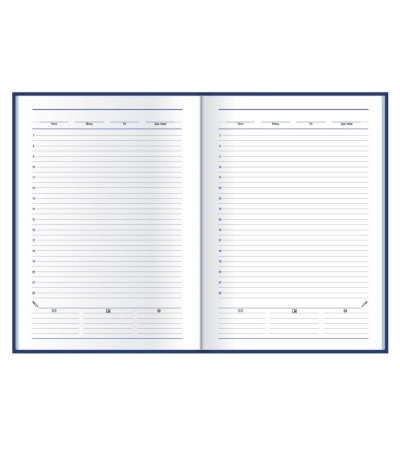 Ежедневник стандартного формата А5, с названием Allegra, не датированный, под нанесение