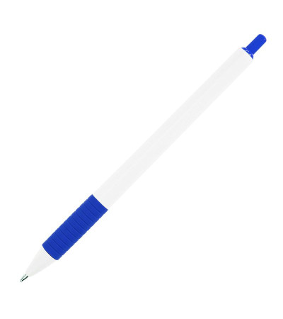 Практичная ручка, в пластиковом корпусе с цветной резинкой, Tender, под тампо-печать логотипа