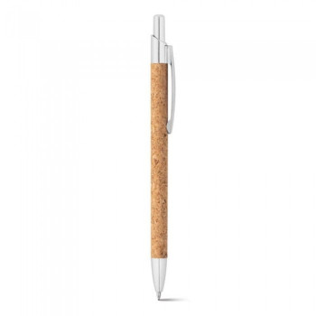 Металлическая ручка с основой из эко материалов, в комплекте с пеналом, под логотип