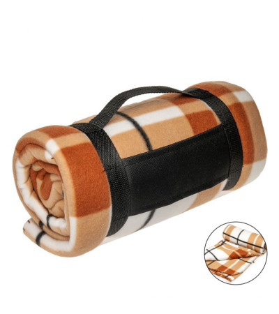 Плед полар-флисовый в клеточку ТМ "Sun Line" 230 г/м²