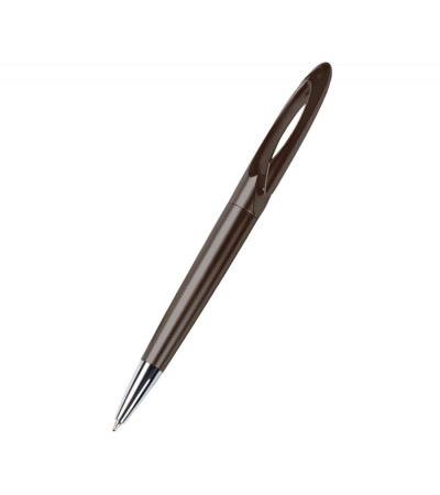 Ручка из пластика с необычным дизайном и хромированными элементами ТМ Bergamo 1580