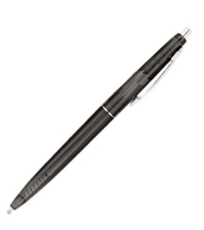 Ручка CRISTA шариковая прозрачная с хромированной кнопкой и металлическим клипом 110090