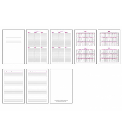 Деловой блокнот "Sea" с резинкой