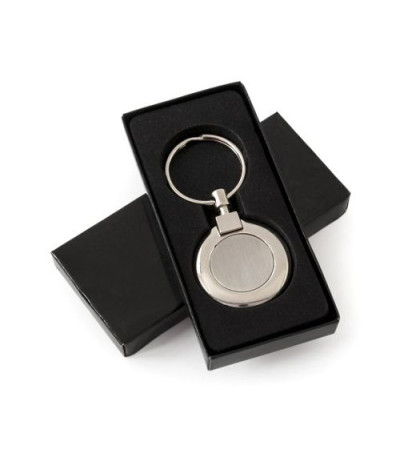 Металлический брелок, круглой формы под лазерную гравировку 711102