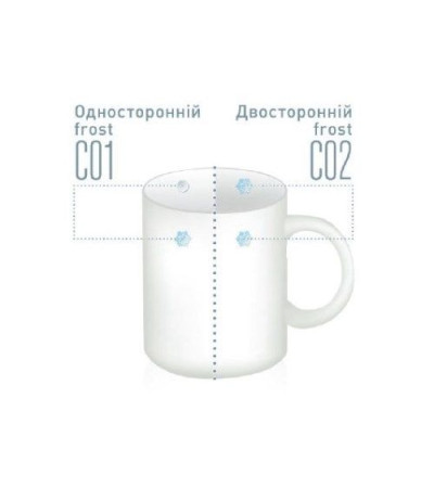 Чашка стеклянная  Цирцея Фрост 350 мл 52F002