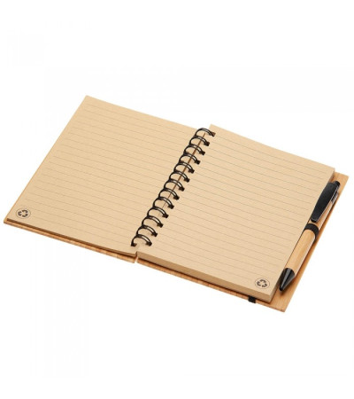 Блокнот + ручка из бамбука