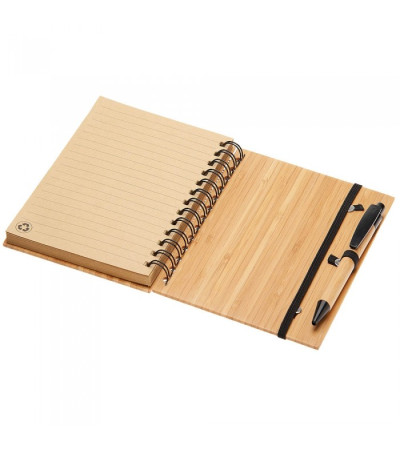 Блокнот + ручка из бамбука