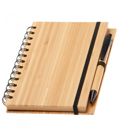 Блокнот + ручка из бамбука