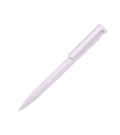 Ручка шариковая пластиковая в цветном корпусе с белым клипом Clic, ТМ Тотоби под печать