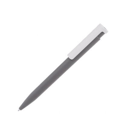 Ручка шариковая пластиковая в цветном корпусе с белым клипом Clic, ТМ Тотоби под печать