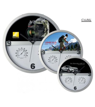 Часы с термометром и гигрометром 434490