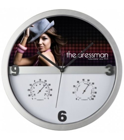 Часы с термометром и гигрометром 434490