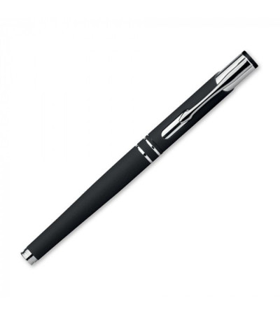 Деловая ручка для письма с роллером и поверхностью Soft touch, под гравировку