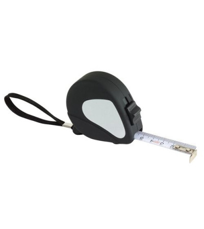 Рулетка в цветном, пластиковом корпусе с фиксатором, длиной 3 метра, 90403245 под логотип