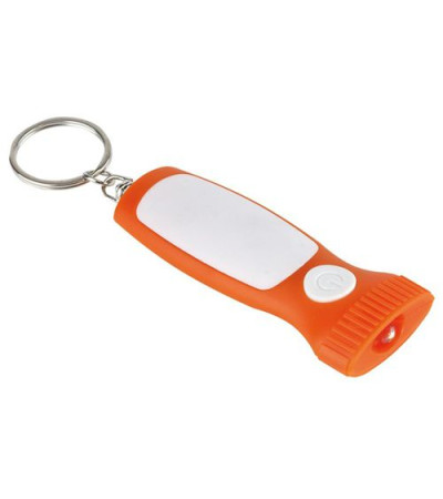 Брелок-фонарик из пластика, в цветном корпусе 904079 под печать логотипа