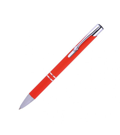 Ручка с названием Ring имеет soft touch покрытие, в металлическом, ярком корпусе под лазерную гравировку