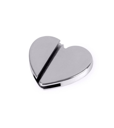 Змінна металева табличка серце для записної книжки