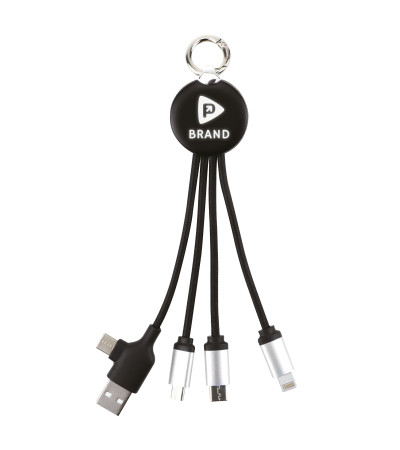 Зарядний кабель 3 в 1 з підсвідкою Orion, ТМ TEG