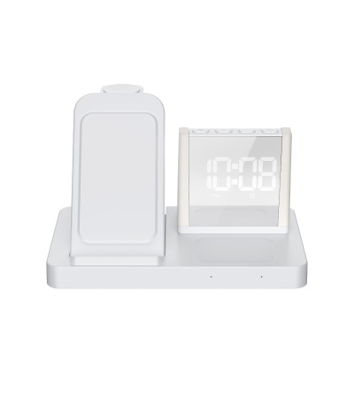 Бездротовий зарядний пристрій з годинником Time Dock, TM TEG