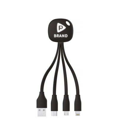 Зарядний кабель 3 в 1 з підсвідкою Linx, ТМ TEG